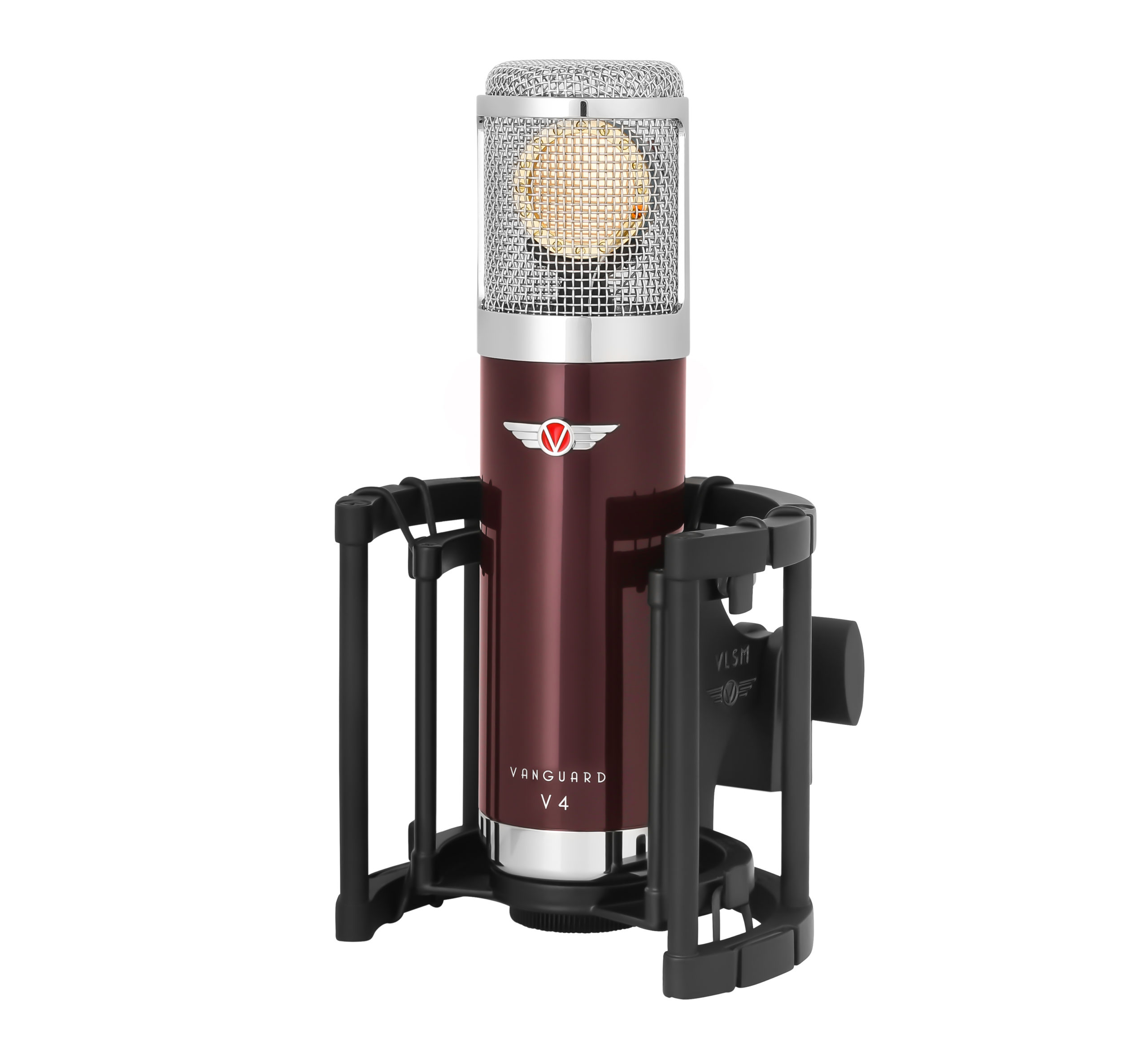 Vanguard Audio Labs V4 FET condenser microphone in shockmount