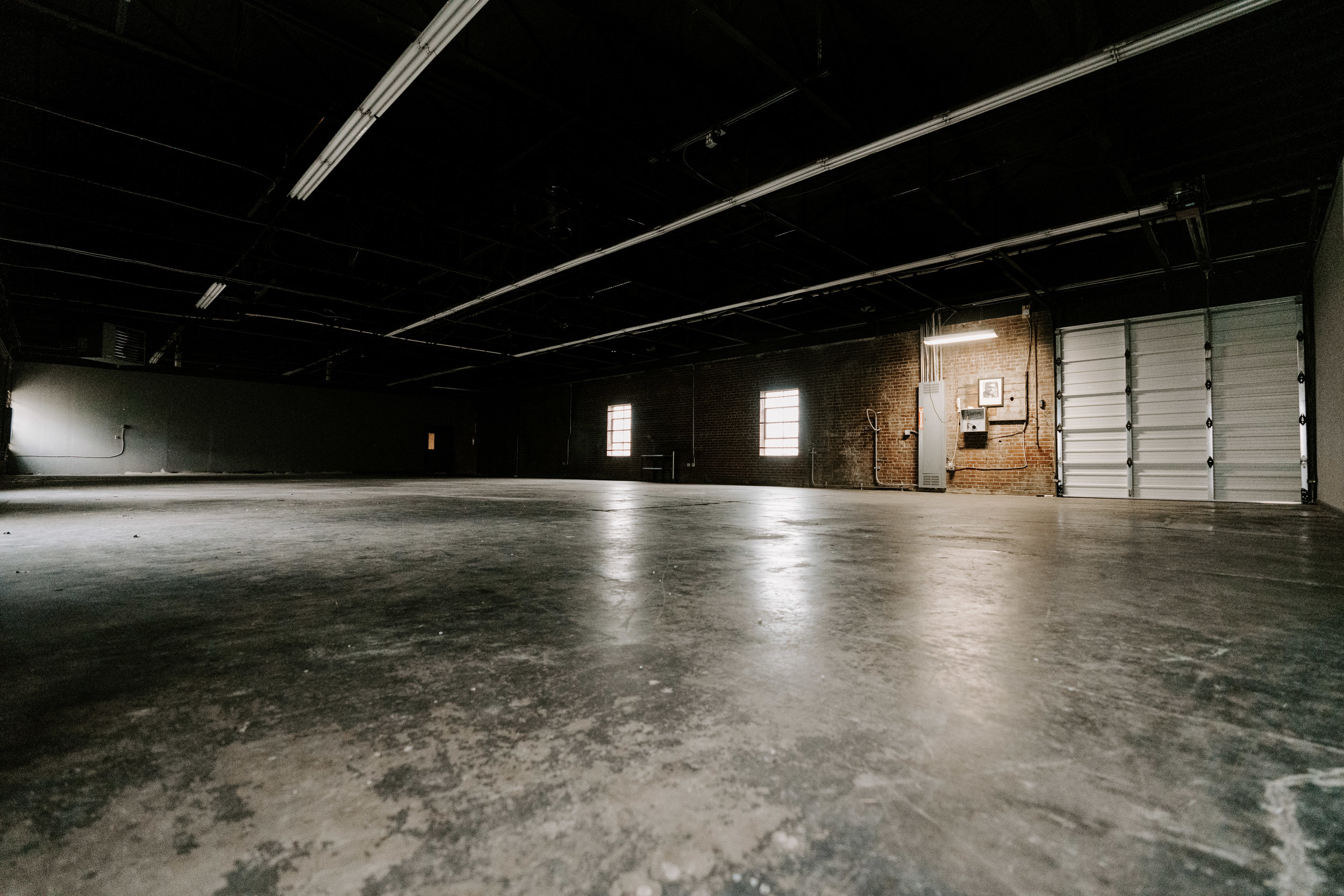 The Warehouse — large industrial open space at South x Sea Studios